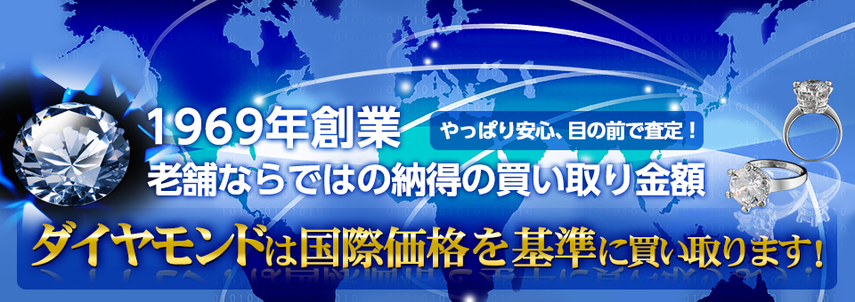 03ダイヤモンドは国際価格を基準に買い取ります